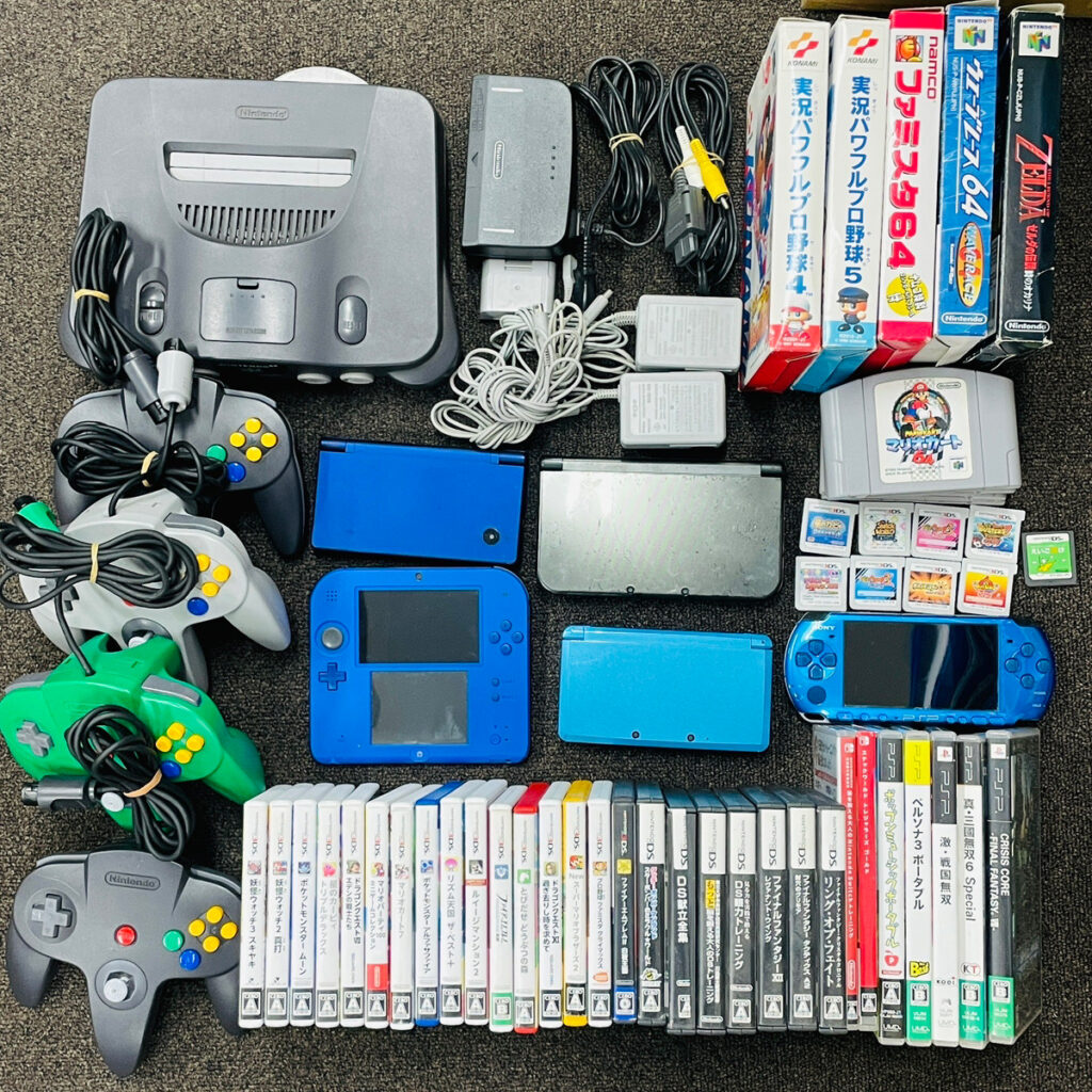 Wiiリモコン+PSP3000+Dsi+3Ds+PS3+Gamecube+ソフト+付属品