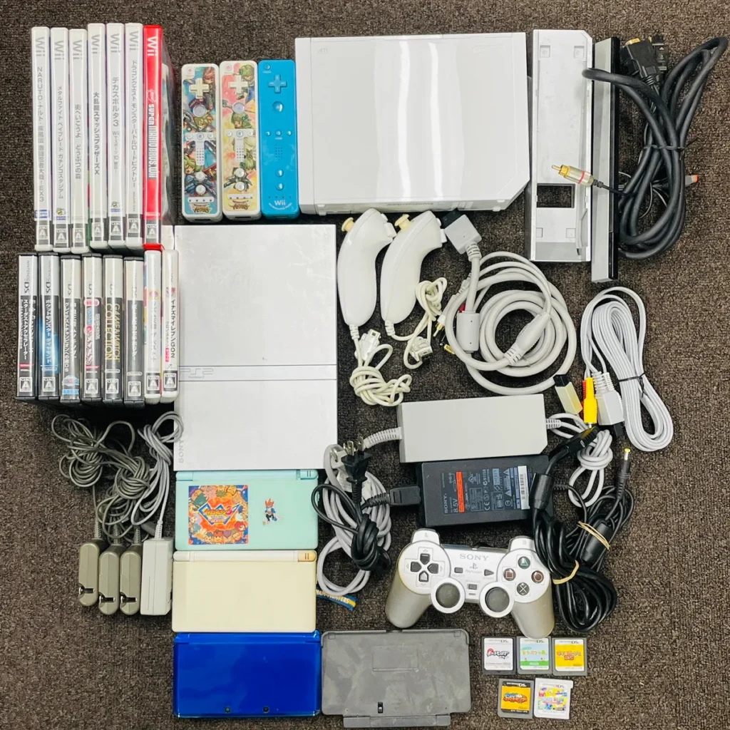3Ds+Ds Lite+PS2+Wii+各コントローラー+ソフト